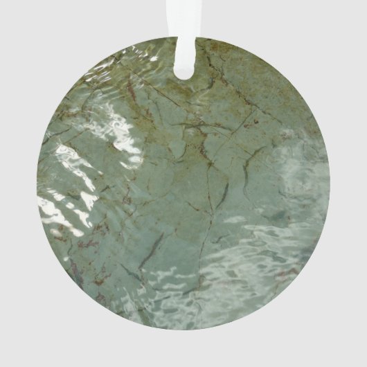 Natuur van Rock Slab met waterdekking Ornament (achterkant)