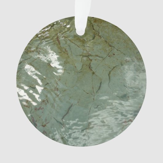 Natuur van Rock Slab met waterdekking Ornament (voorkant)