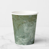 Natuur van Rock Slab met waterdekking Papieren Bekers (Achterkant)