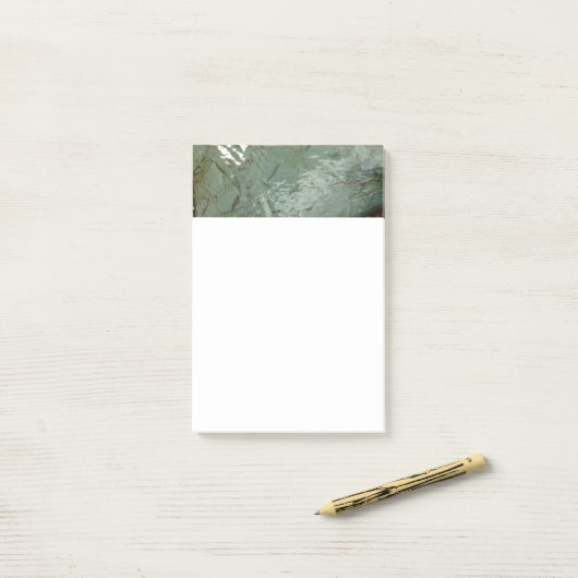 Natuur van Rock Slab met waterdekking Post-it® Notes (Op bureau)