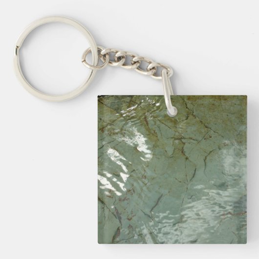 Natuur van Rock Slab met waterdekking Sleutelhanger (Voorkant)