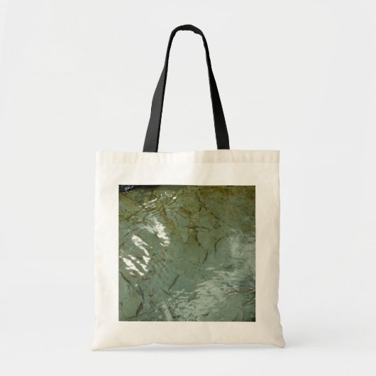 Natuur van Rock Slab met waterdekking Tote Bag (Voorkant)