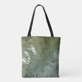 Natuur van Rock Slab met waterdekking Tote Bag (Achterkant)