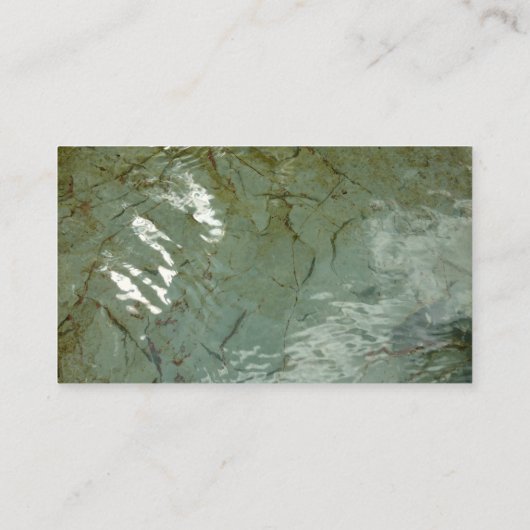 Natuur van Rock Slab met waterdekking Visitekaartje (Achterkant)