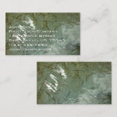 Natuur van Rock Slab met waterdekking Visitekaartje (Voorkant / Achterkant)