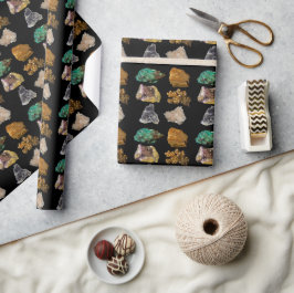 Natuur van rotsen en mineralen Fotografie Cadeaupapier