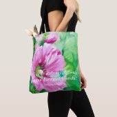 Natuur van roze Floral Tote Bag (Dichtbij)