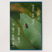 NATUUR van STEM-insectenblad Legpuzzel (Verticaal)