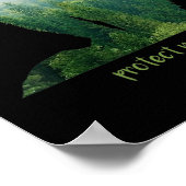 Natuur van vrouwen milieubescherming poster (Hoek)