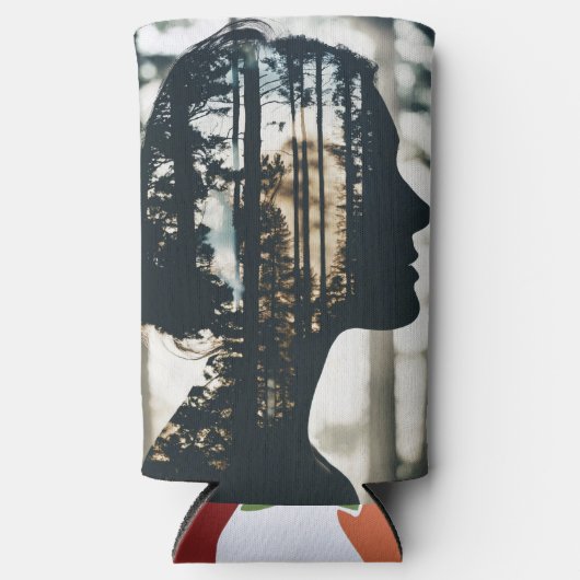 Natuur van vrouwen Uil Cooler (Voorkant)