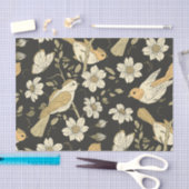 Natuur van wilde vogels en bloemen tissuepapier (Craft)