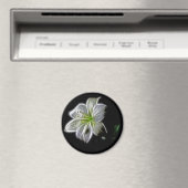 Natuur van witte lippenbloem magneet (Insitu (Vaatwasser))