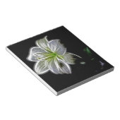 Natuur van witte lippenbloem notitieblok (Schuin)