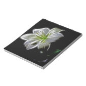 Natuur van witte lippenbloem notitieblok (Linkerzijde)