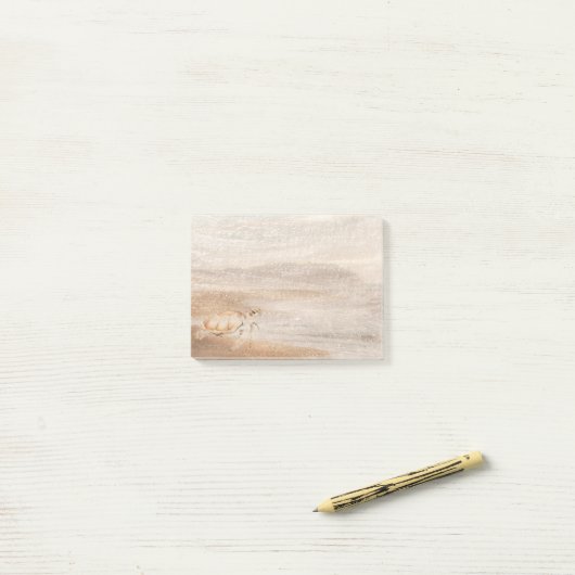 Natuur van Zeeen van waterverf Zee Post-it® Notes (Op bureau)