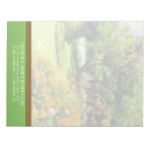 Natuur van zomertuinen - Gepersonaliseerd Notitieb Notitieblok (Voorkant)