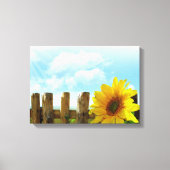 Natuur van zonnebloemen canvas afdruk (Voorkant)