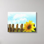 Natuur van zonnebloemen canvas afdruk (Voorkant)
