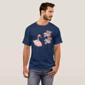 Natuur van zwoegblaasjes en hibiscus t-shirt (Voorkant volledig)
