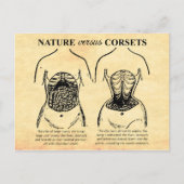 Natuur versus corsets briefkaart (Voorkant)