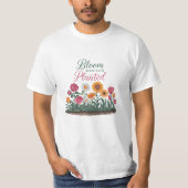 Natuur vieren met bloeiende Design T-shirt (Voorkant)