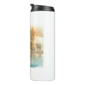 Natuur Village Painting Thermosbeker (Geroteerd rechts)