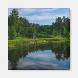 Natuur Village Rural Hut Forest Belarus Magneet
