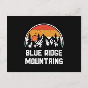 Natuur Vintage Blauwe Ridge Mountains buitenshuis  Briefkaart