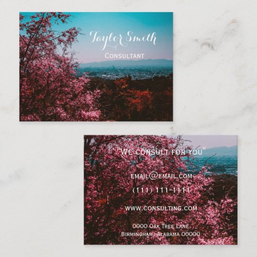 natuur visitekaartje (Voorkant / Achterkant)