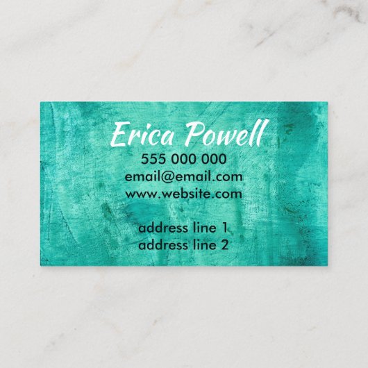 natuur visitekaartje, aangepast dubbelzijdig visitekaartje (Achterkant)