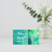 natuur visitekaartje, aangepast dubbelzijdig visitekaartje (Staand voorkant)