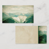 natuur visitekaartje  stijl bergscène (Voorkant / Achterkant)