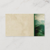 natuur visitekaartje  stijl bergscène (Achterkant)