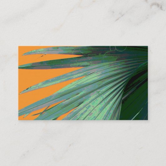 natuur visitekaartjes Tropische Palm Fotokunst (Voorkant)
