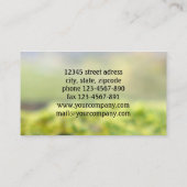 natuur visitekaartsjabloon visitekaartje (Achterkant)