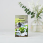 natuur visitekaartsjabloon visitekaartje (Staand voorkant)