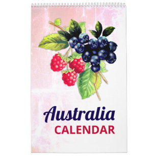 Natuur voedingsmiddelen   Australië 2025 Muur Kale Kalender