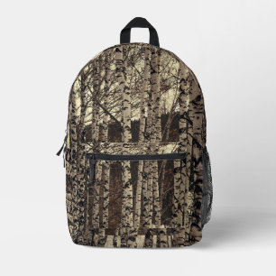 Natuur vogelbomen bedrukte rugzak