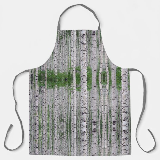 Natuur vogelbomen schort (Voorkant)