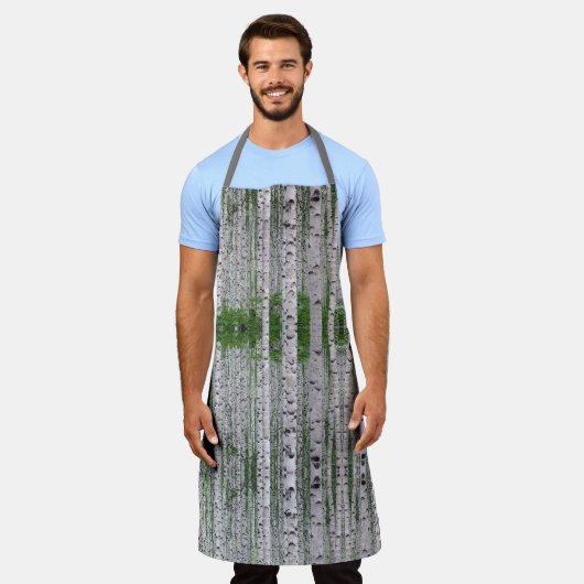 Natuur vogelbomen schort (Gedragen)