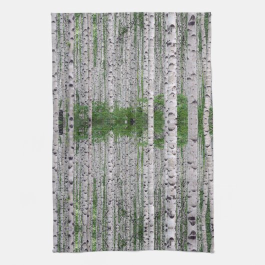 Natuur vogelbomen theedoek (Verticaal)