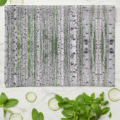 Natuur vogelbomen theedoek (Gevouwen)