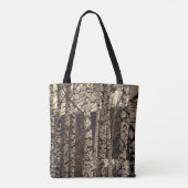 Natuur vogelbomen tote bag (Achterkant)