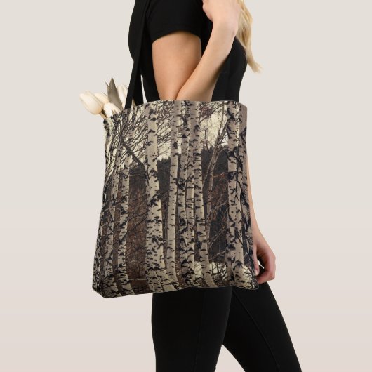 Natuur vogelbomen tote bag (Dichtbij)