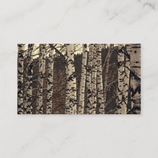 Natuur vogelbomen visitekaartje (Voorkant)