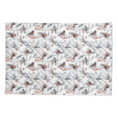 Natuur vogelgriep witte grijze zilvertak rode bess kussensloop (Achterkant)