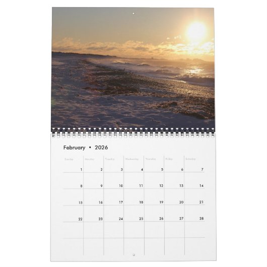 Natuur - vogels - landschap 12 maanden kalender (Feb 2026)