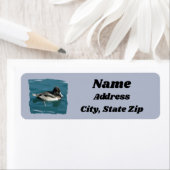 Natuur vogels met ringnecked Duck op waterdier Etiket (Insitu)