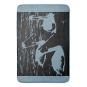 "Natuur Vogels zwarte getransformeerde foto" Badmat (Voorkant Verticaal)