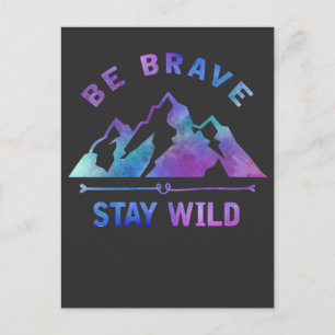 Natuur voor buitenwandelwandelwandelwandelaars in  briefkaart